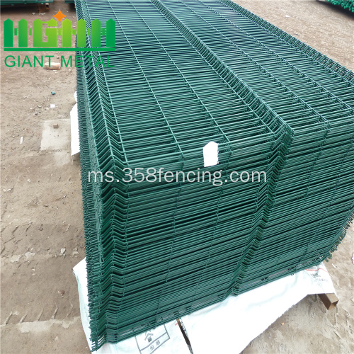 Segitiga lenturan Galvanized BRC Weld Mesh Pagar